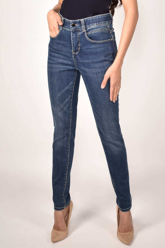 Frank Lyman Denim 213126U-DBLU Dark-Blue Belle Mia Boutique