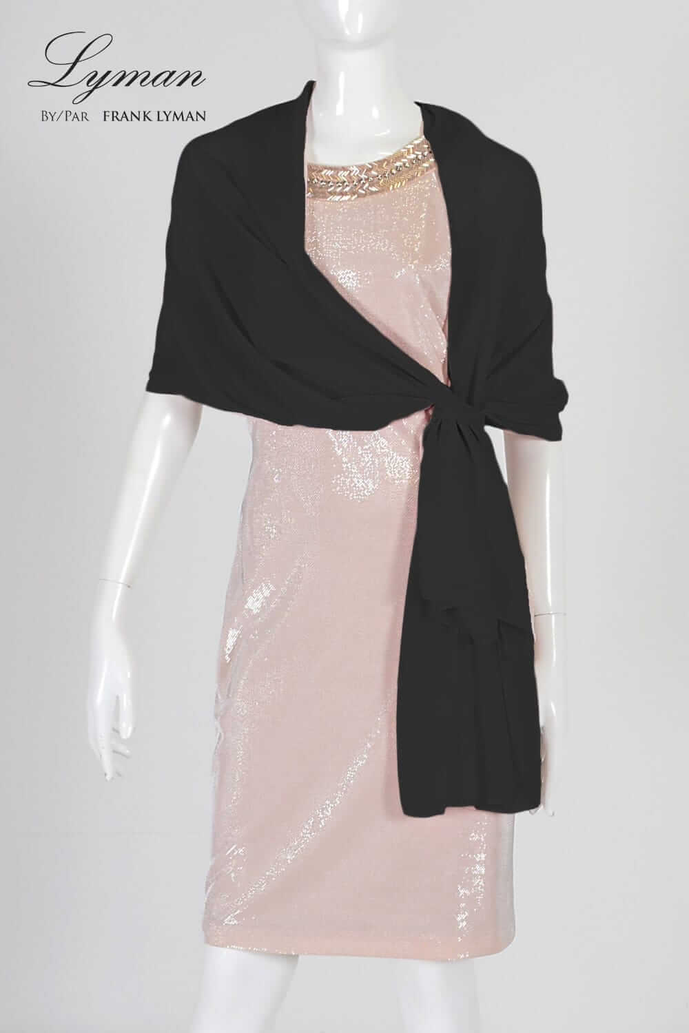 Frank Lyman Shawl (Le châle) Style 68190-BLK Black Belle Mia Boutique