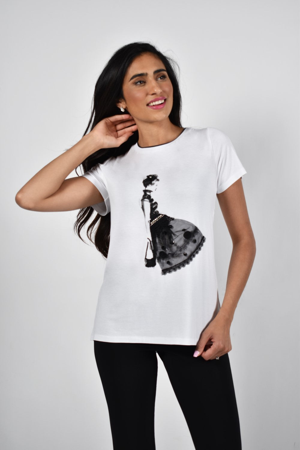 Frank Lyman Top 226116U White Belle Mia Boutique
