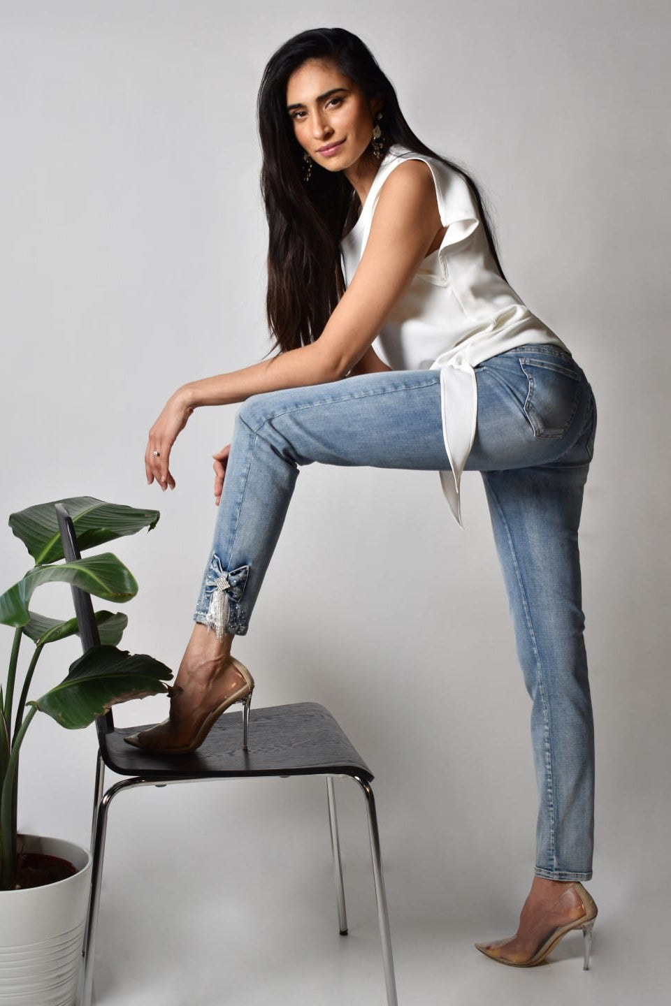 Frank Lyman Top Style 181224-OW Off-White Belle Mia Boutique