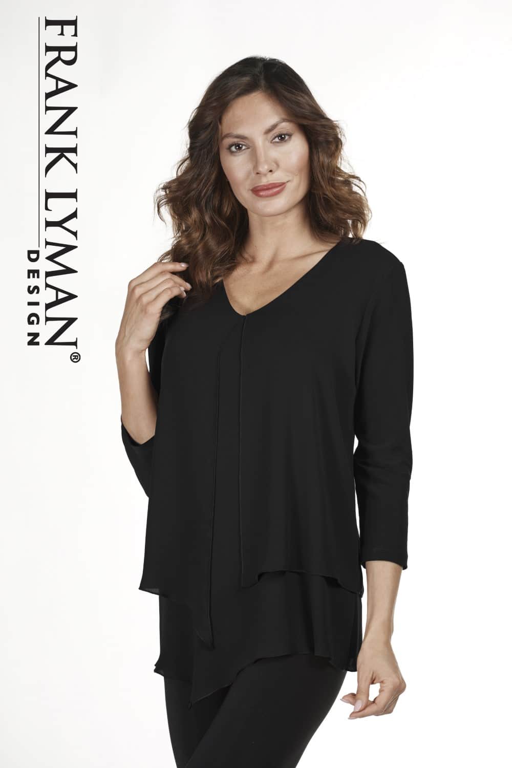 Frank Lyman Top Style 183215 Blk Black Belle Mia Boutique 2698