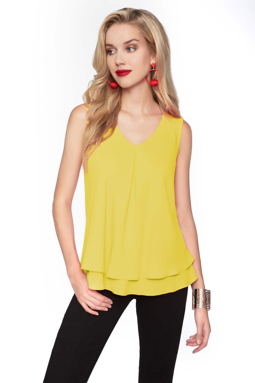 Frank Lyman Top Style 61175-LEM Lemon bmboutique1.myshopify.com