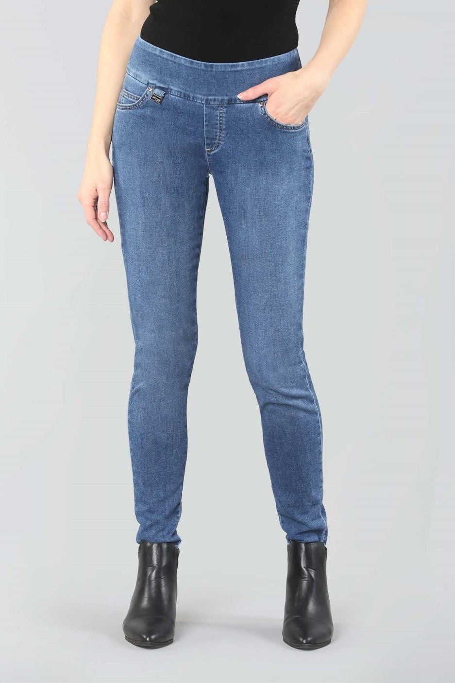 Lisette L Denim 824584-01 Black from BelleMiaBoutique.com