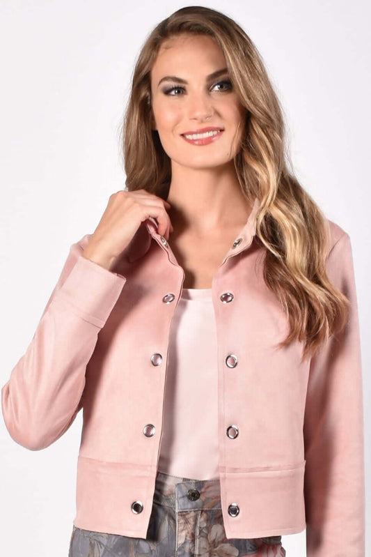 Frank Lyman Jacket 216118U Blush Belle Mia Boutique