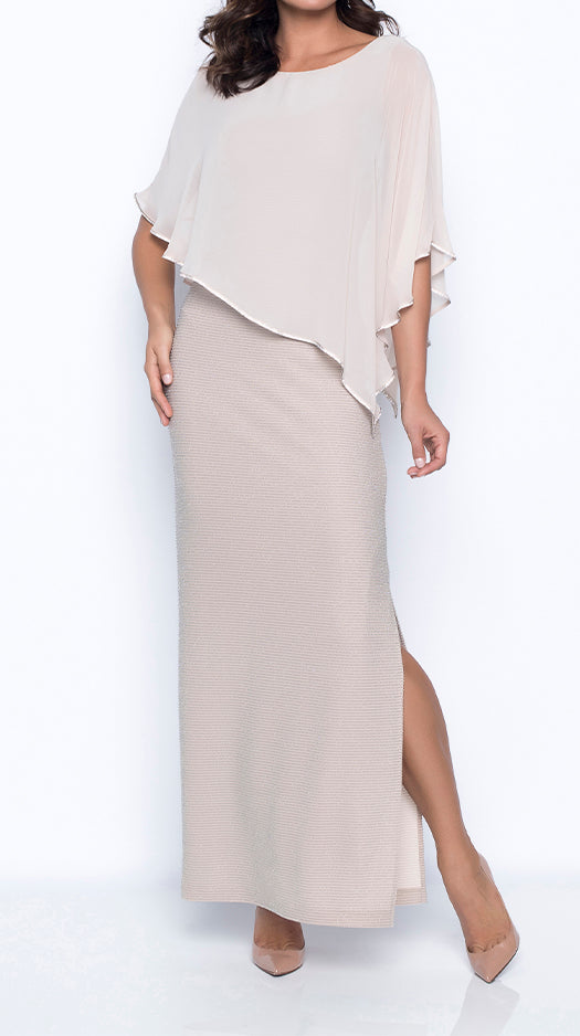 Lyman Dress Style 179257-BS Beige/Silver