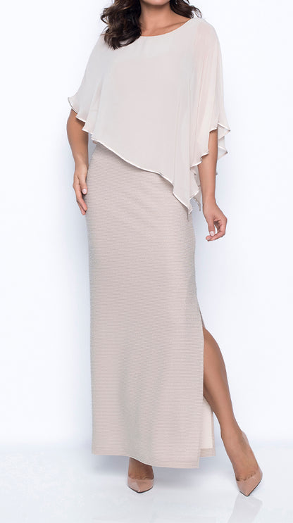Lyman Dress Style 179257-BS Beige/Silver