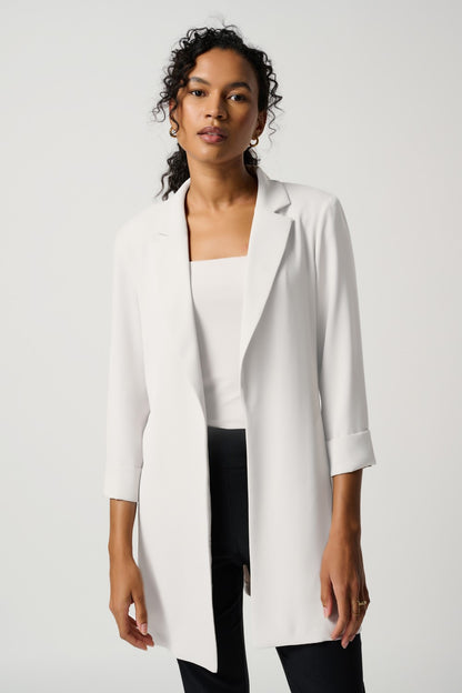 Joseph Ribkoff Blazer 211361p-Dr Dazzle Rose