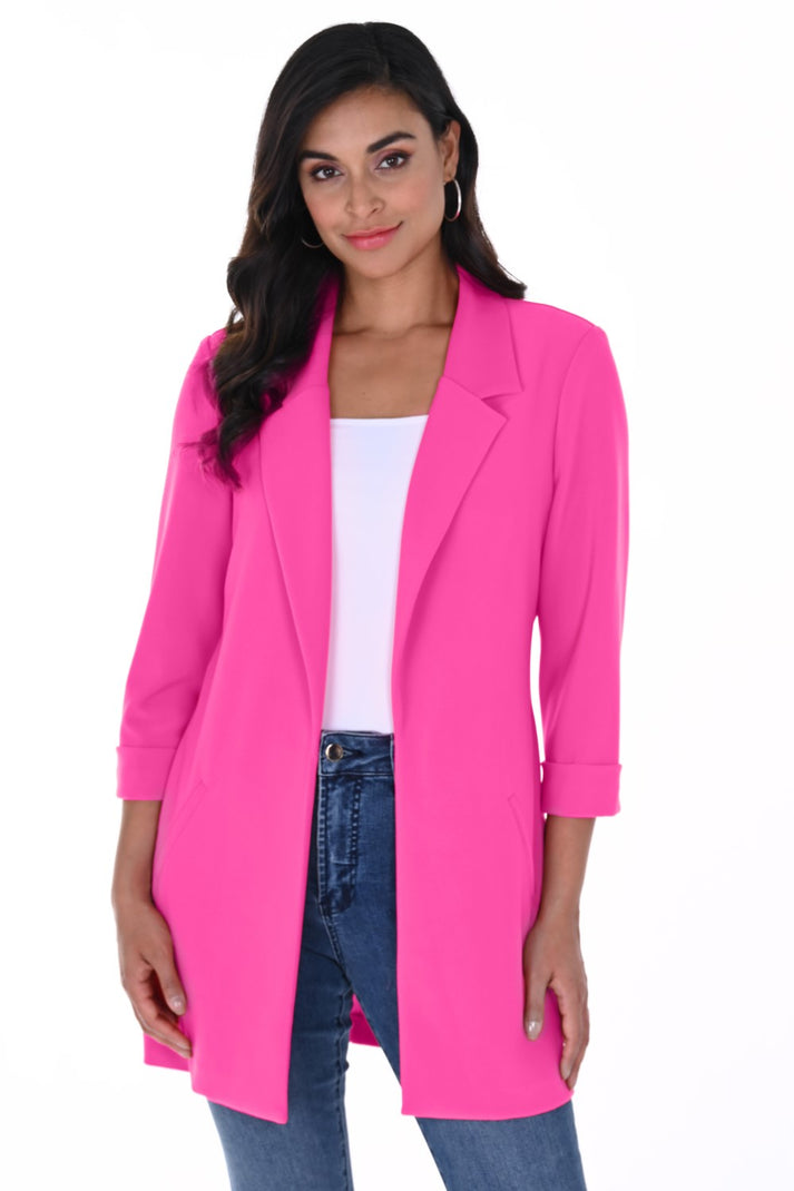 Frank Lyman Jacket 236005-BPNK Bright Pink – Belle Mia Boutique