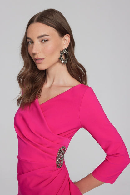 Joseph Ribkoff Dress 241705 Shocking Pink