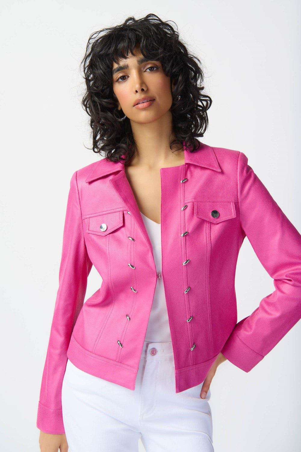 Joseph Ribkoff Jacket 241911 Bright Pink