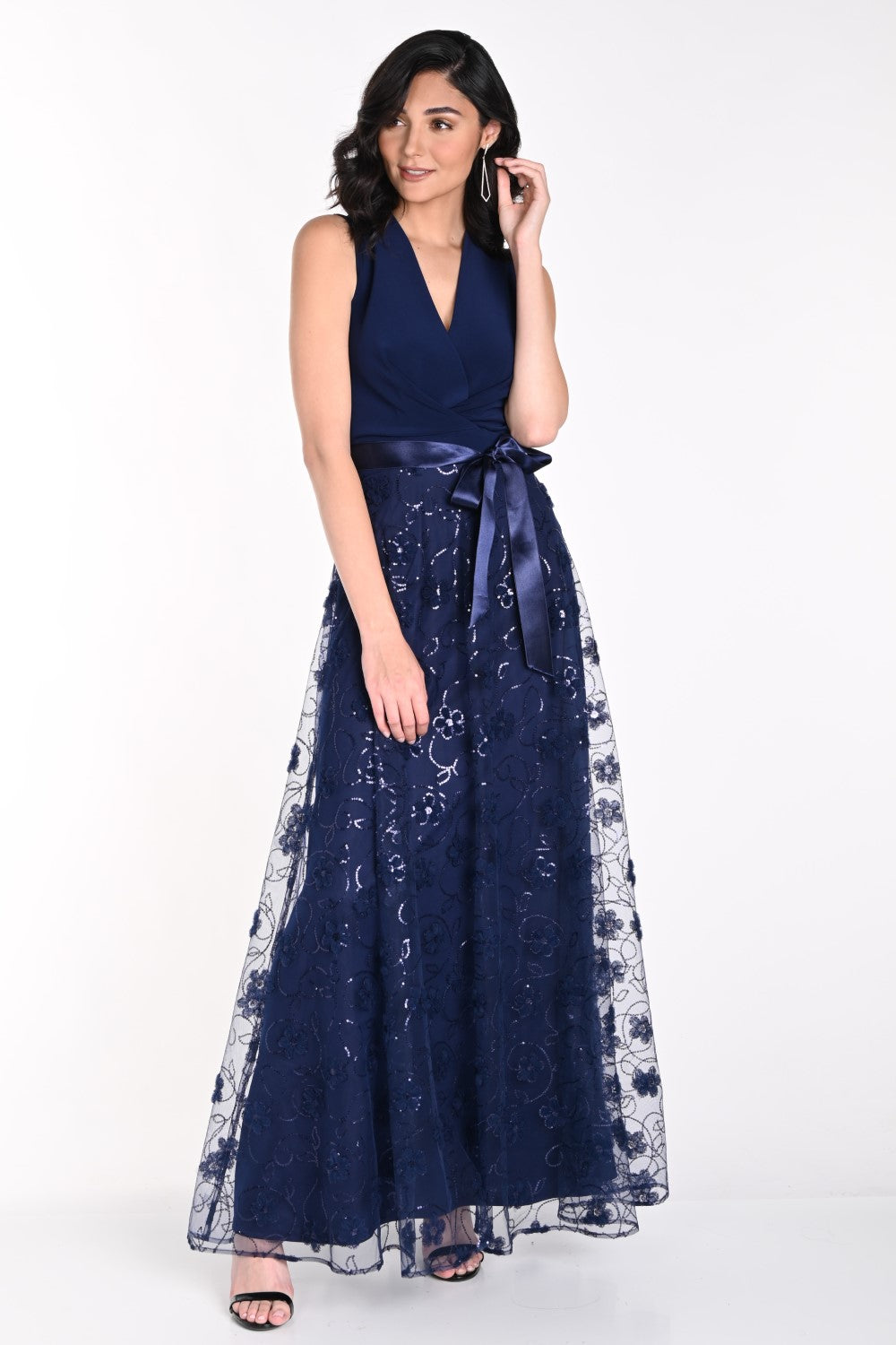 Frank Lyman Gown 242149 Navy