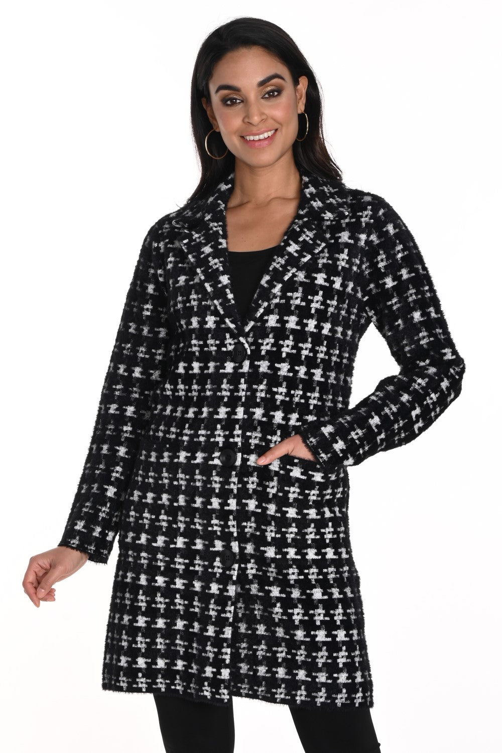 Frank Lyman Jacket 243427U Black/Off-White