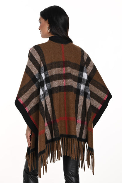 Frank Lyman Poncho 243472U Brown/Red