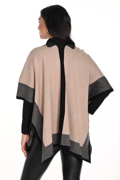 Frank Lyman Poncho 243509U Beige/Black