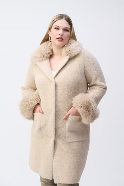 Joseph Ribkoff Sweater Coat 243923-CHMP Champagne