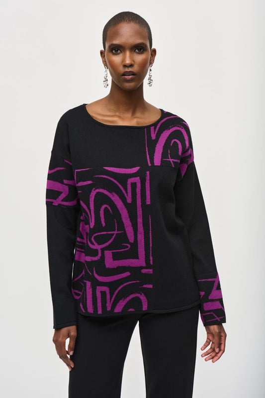 Frank Lyman Top 243971 Black/Empress