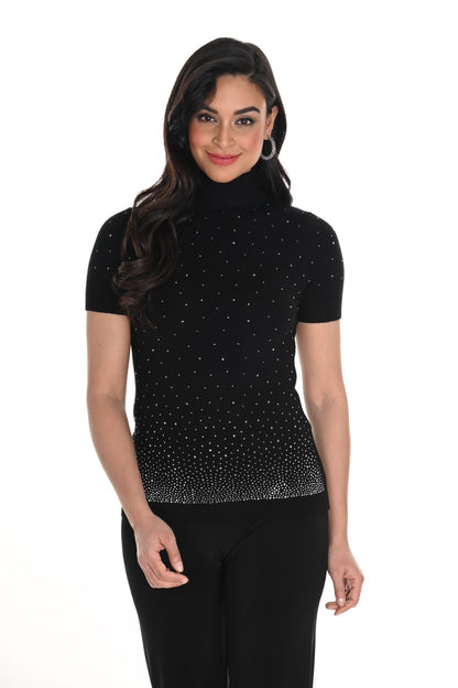 Frank Lyman Top 244635U Black/Silver