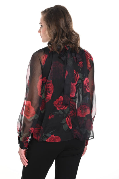 Frank Lyman Blusa 244638U negro/rojo