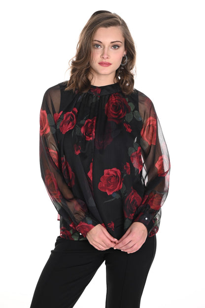 Frank Lyman Blusa 244638U negro/rojo