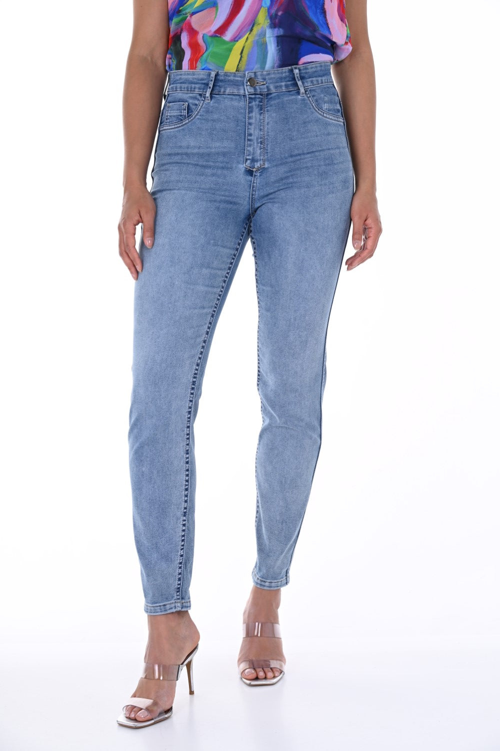 Frank Lyman Jeans reversibili 246248U Blu/Rosa
