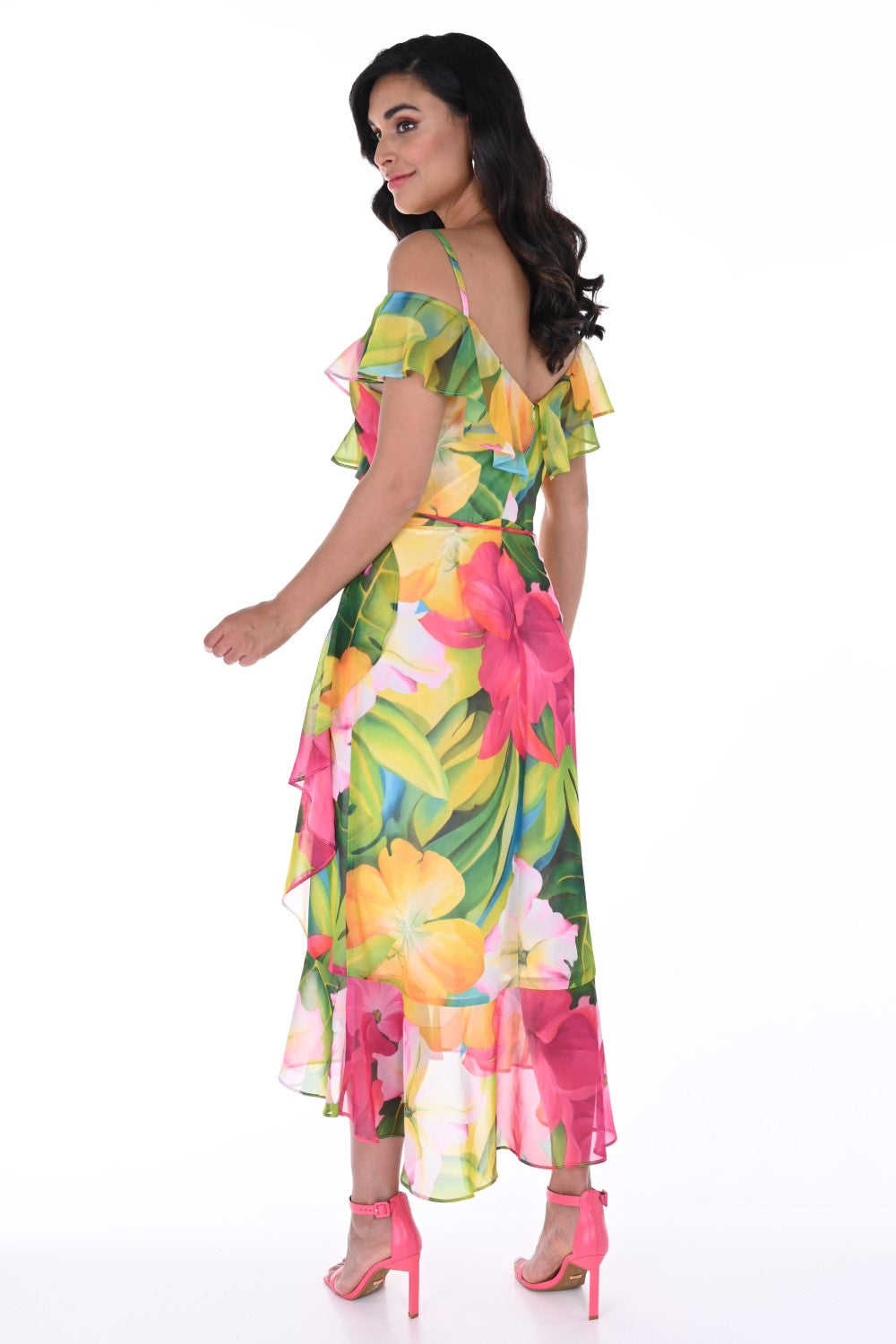 Frank Lyman Dress 246484 Fuchsia/Green