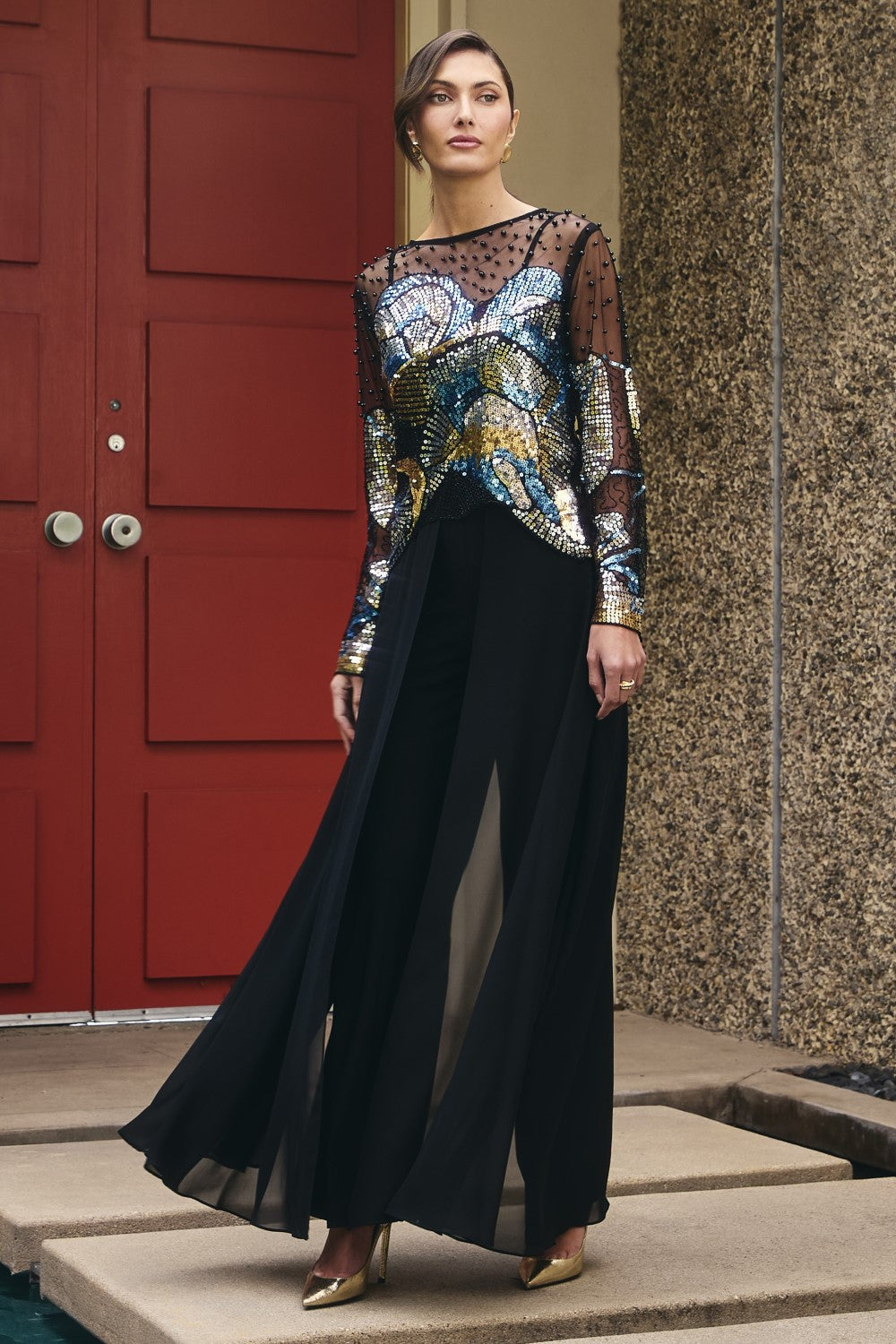 Lyman Palazzo Pant 198256-BLK Black