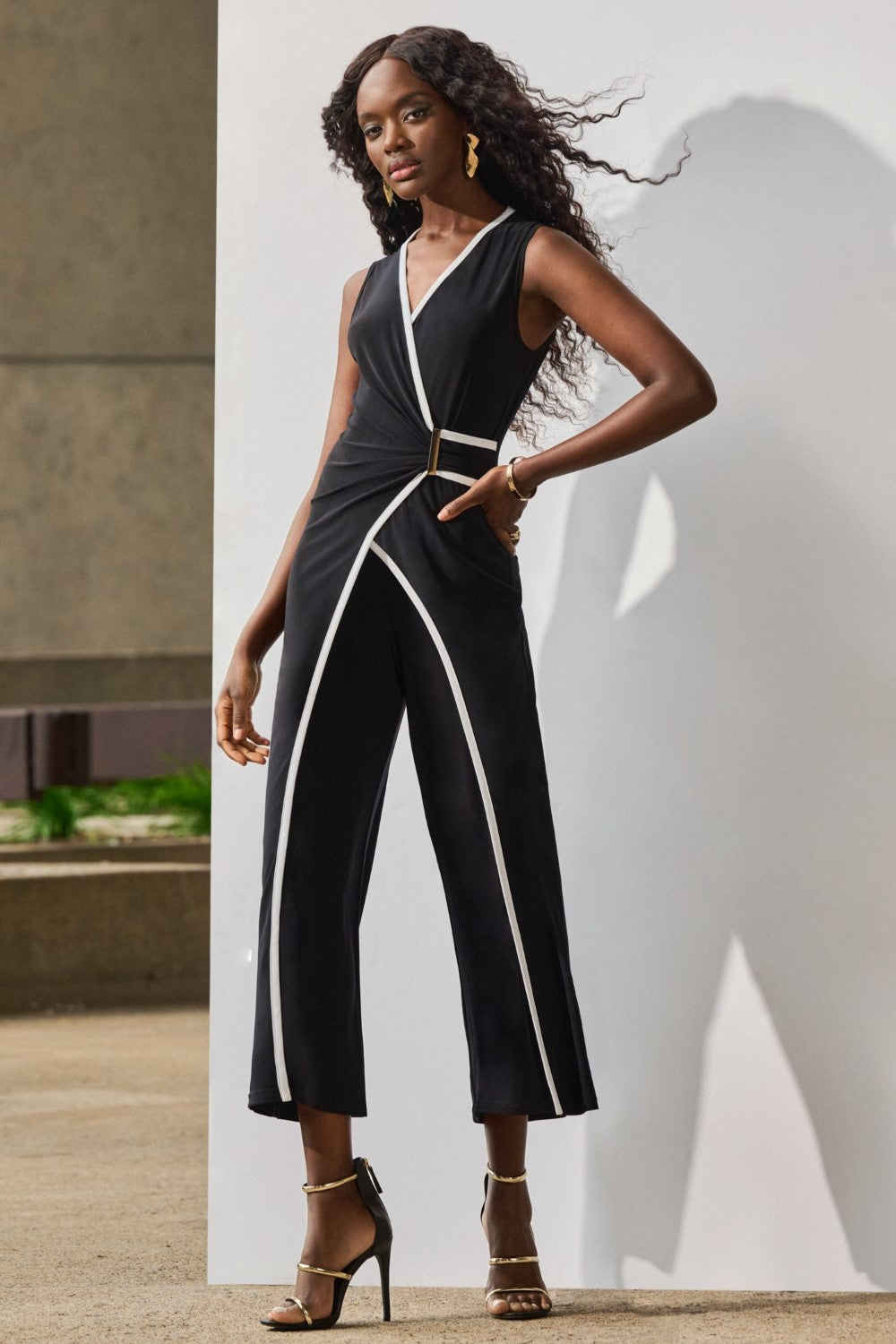 Joseph Ribkoff Jumpsuit 251048-bv negro/vainilla