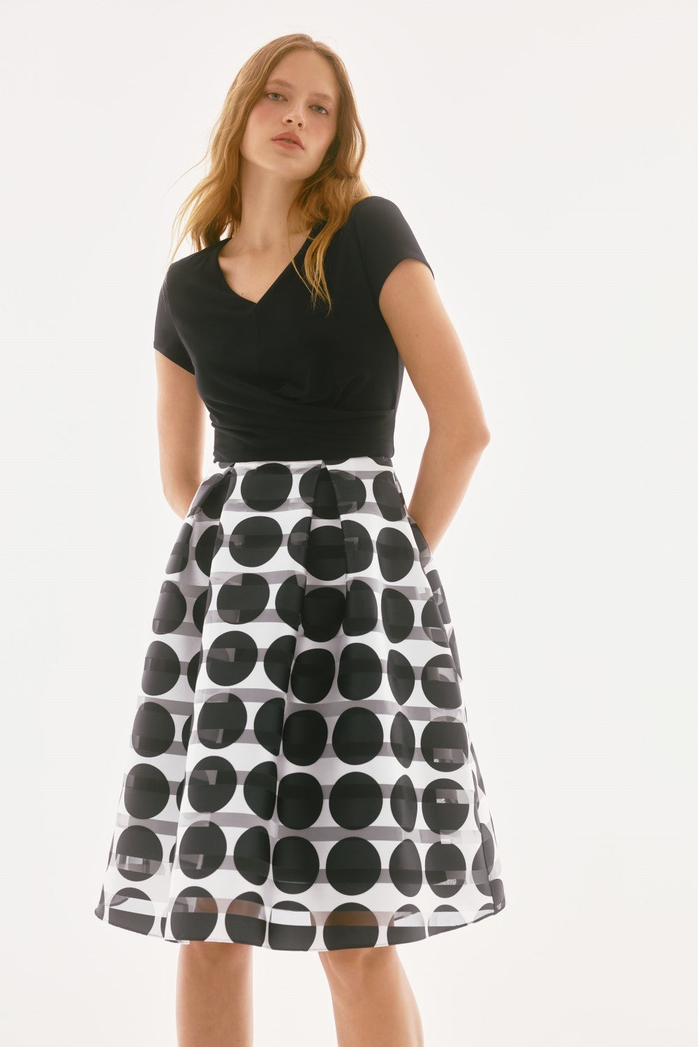 Joseph Ribkoff Skirt-Dress 251754 Black/Vanilla