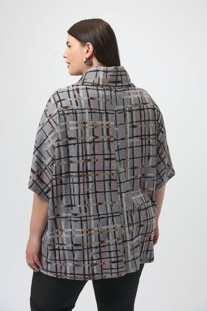 Joseph Ribkoff Sweater 253058 Grey/Multi