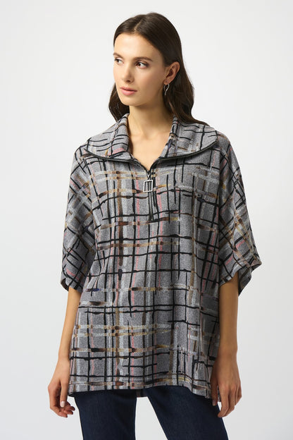 Joseph Ribkoff Sweater 253058 Grey/Multi