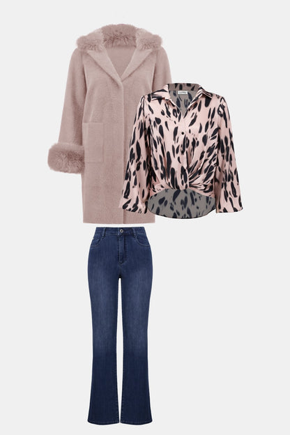 Joseph Ribkoff Top 253059 Pink/Black