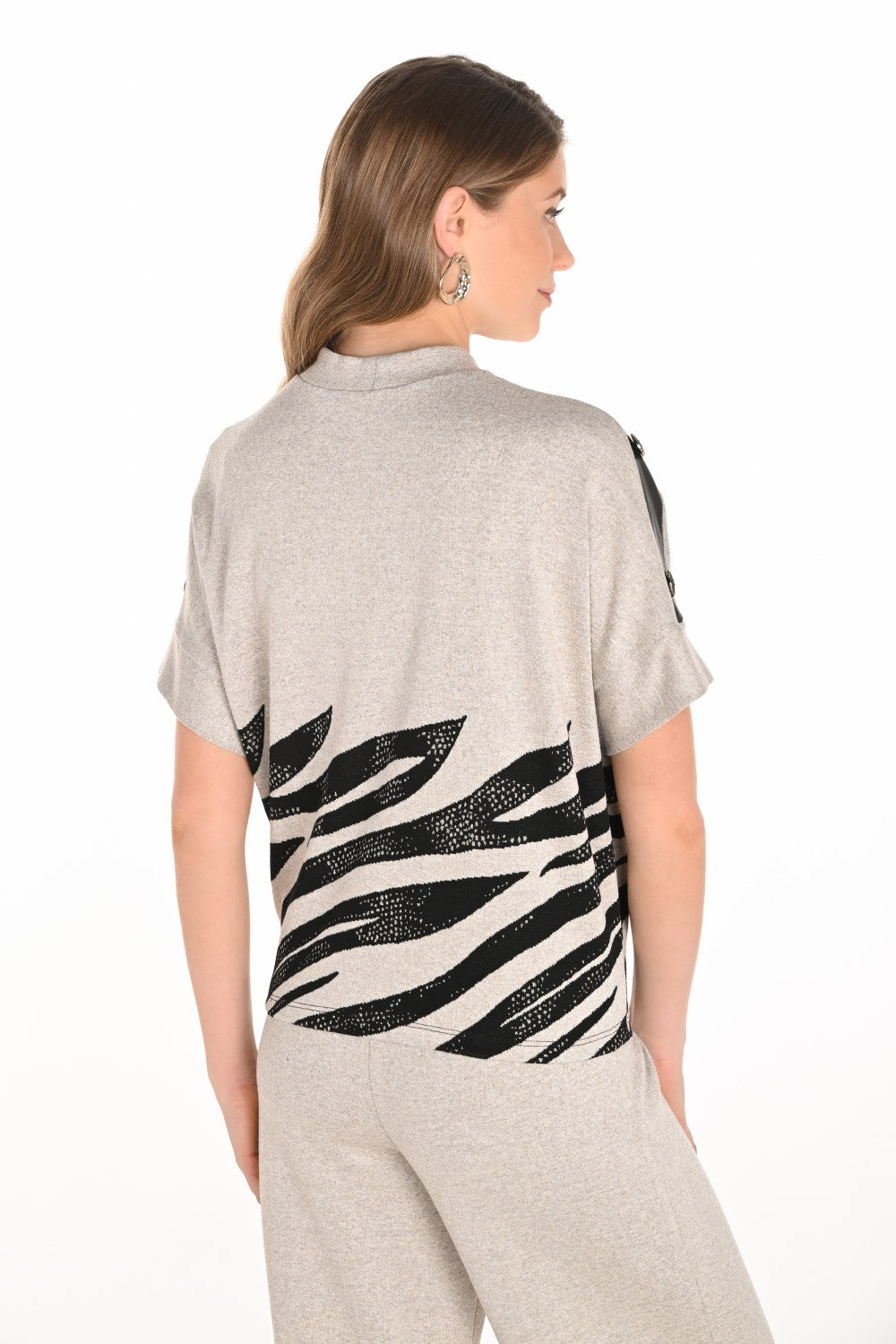 Frank Lyman Top 253338 Beige/Black