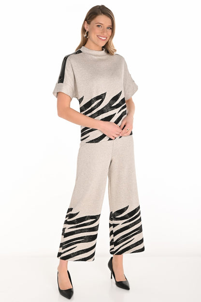 Frank Lyman Pant 253339 Beige/Black