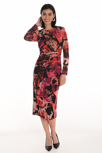 Frank Lyman Dress 253360 Begonia/Orange