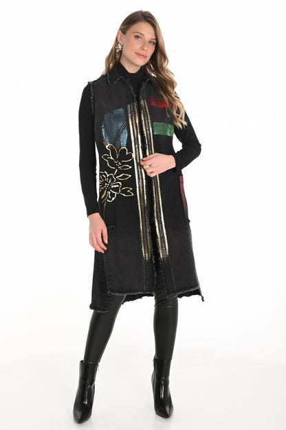 Frank Lyman Vest 253762 Black/Multi