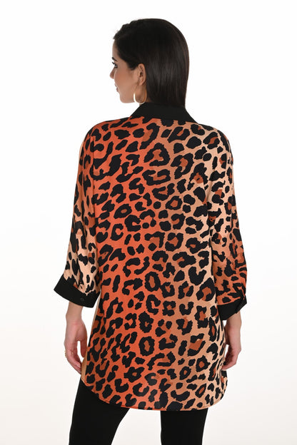 Frank Lyman Blouse 253771 Black/Orange