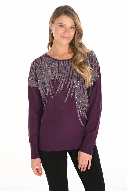 Frank Lyman Top 253772 Plum
