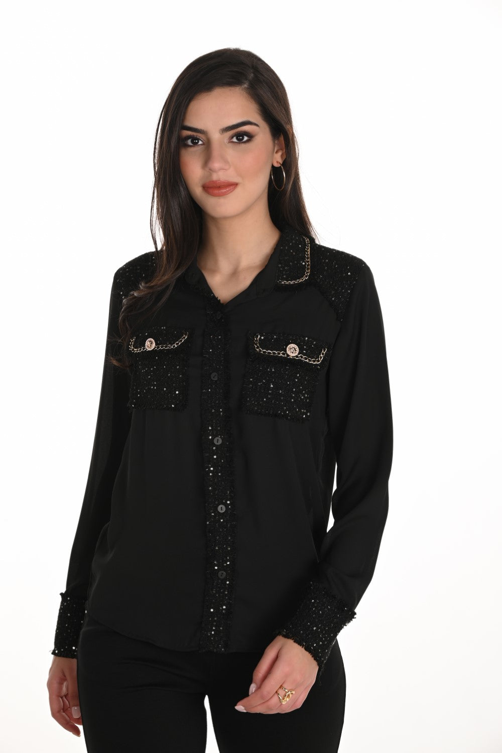 Frank Lyman Blusa 253783 negro
