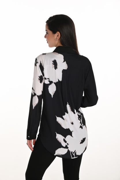 Frank Lyman Blouse 253814 Black/Off White