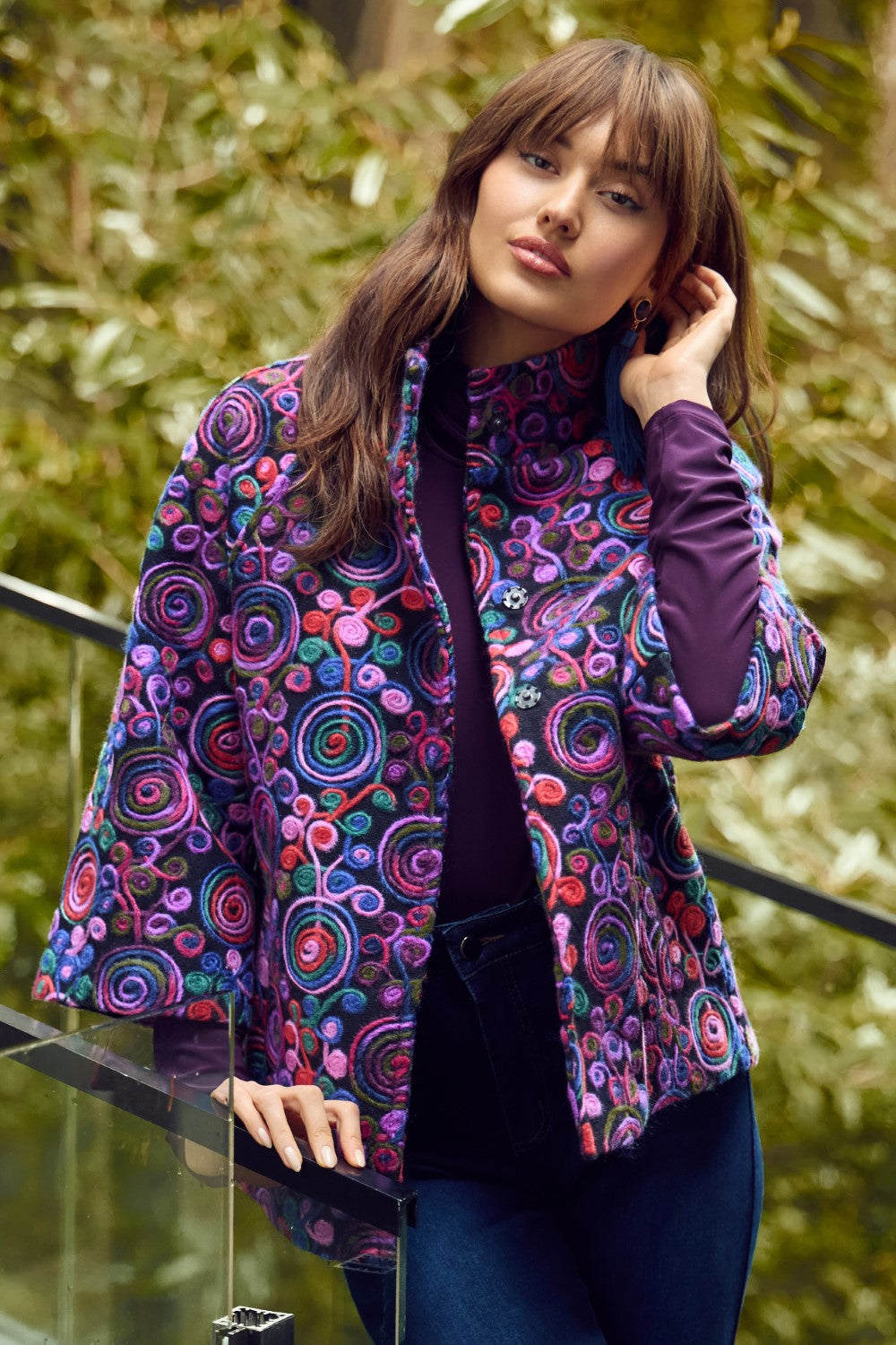 Frank Lyman Jacke 253830 Lila/Multi