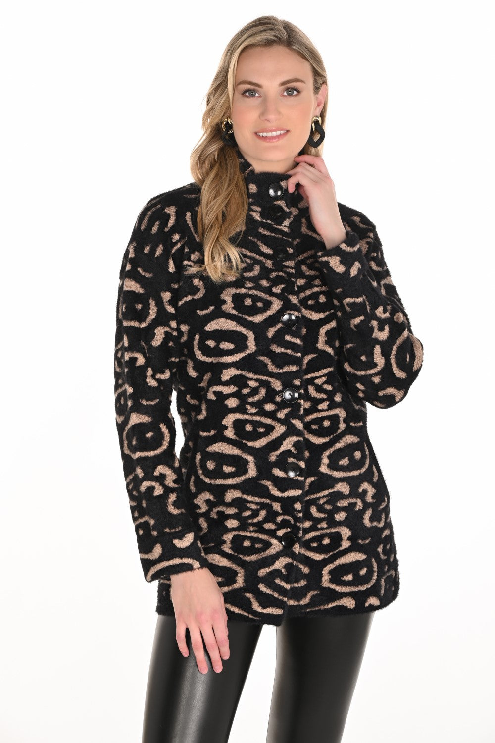 Frank Lyman Jacket 253841 Black/Beige