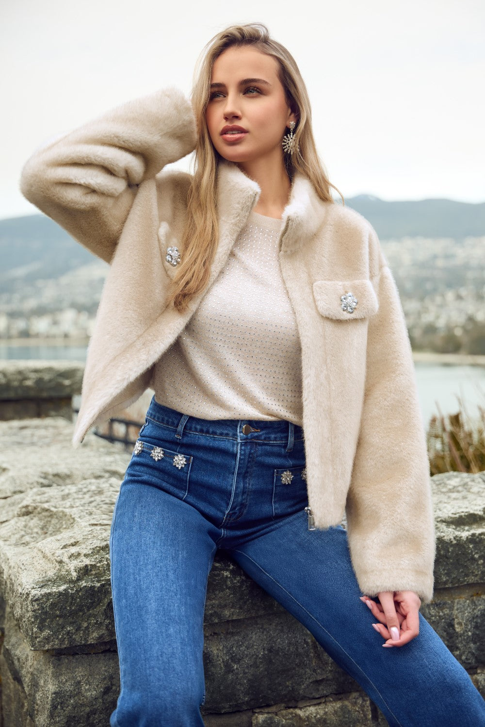 Frank Lyman Jacket 253874 Champagne