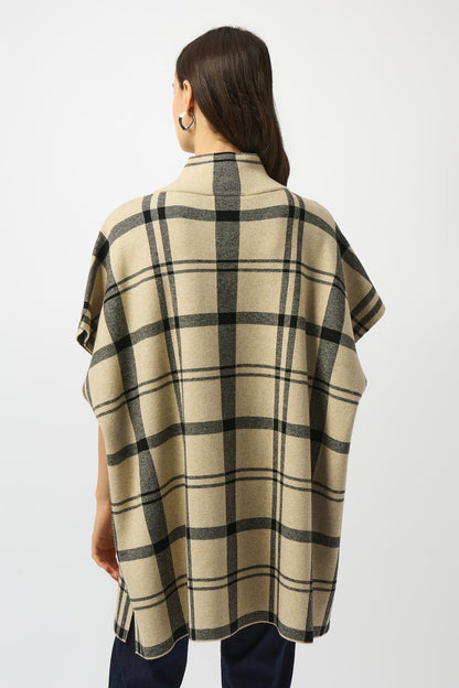 Joseph Ribkoff Poncho 253903 Champagne/Black