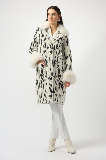 Joseph Ribkoff Coat 253904 Winter White/Black