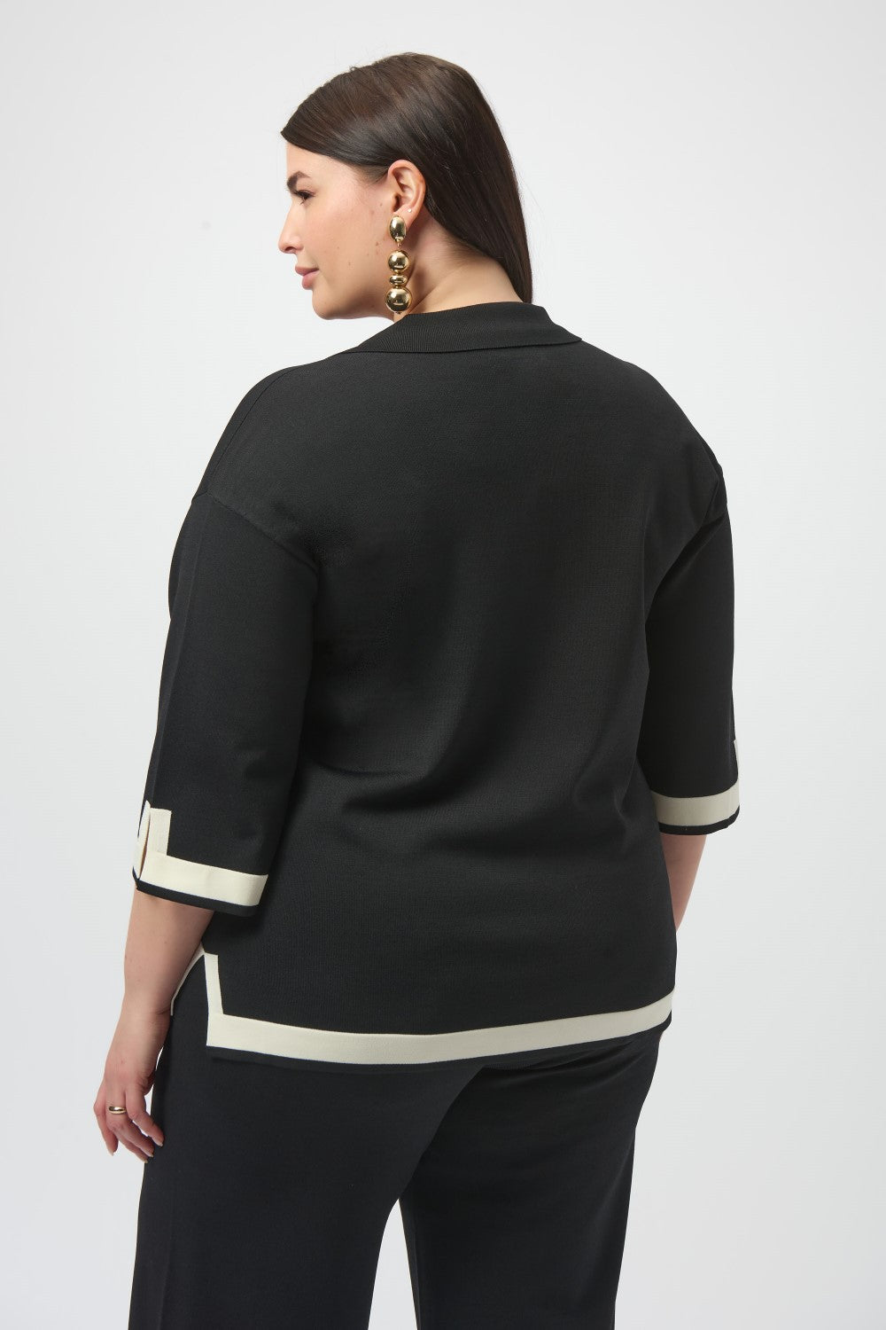 Joseph Ribkoff Sweater 253909 Black/Vanilla