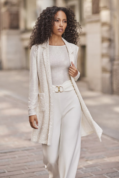 Frank Lyman Top  254351 Winter white/Gold