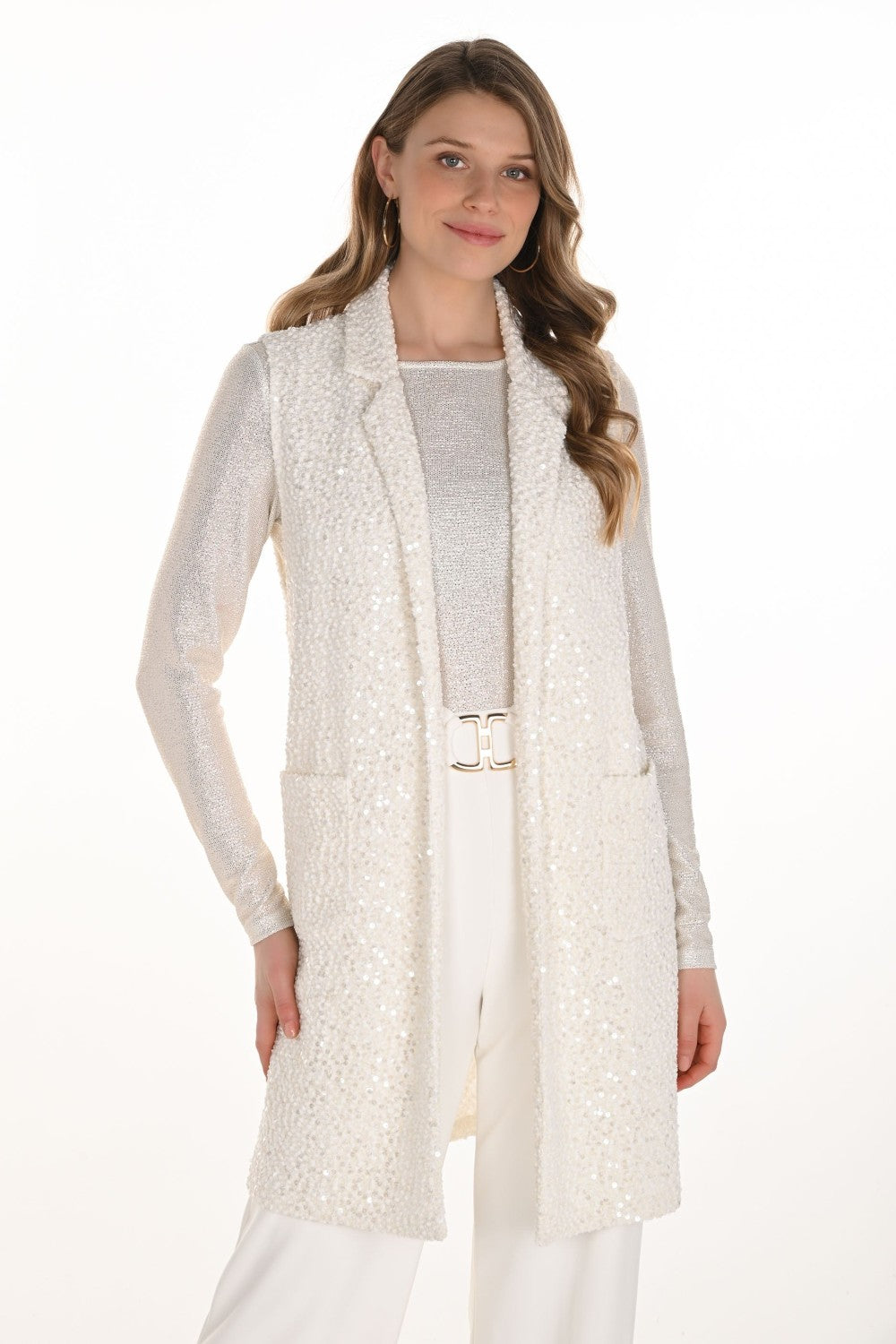 Frank Lyman Vest 254207 Winter White