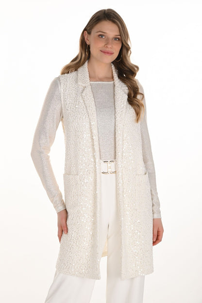 Frank Lyman Vest 254207 Winter White