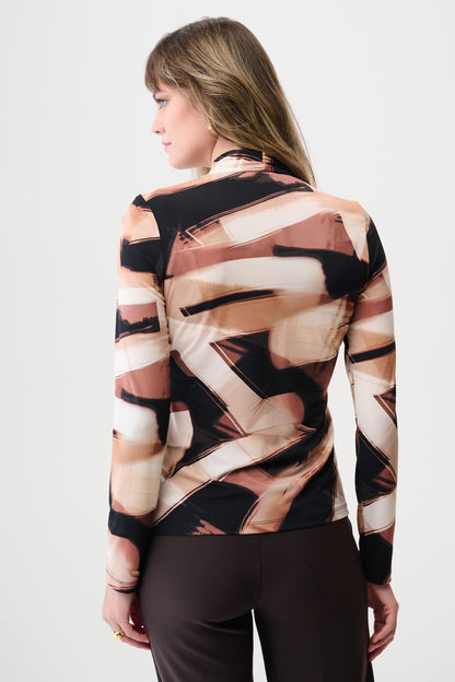 Joseph Ribkoff Top 254218 Black/Brown