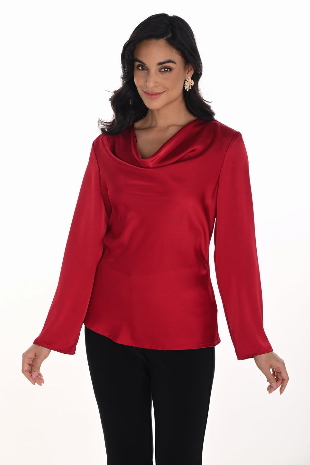 Frank Lyman Blouse 254235-WIN Wine